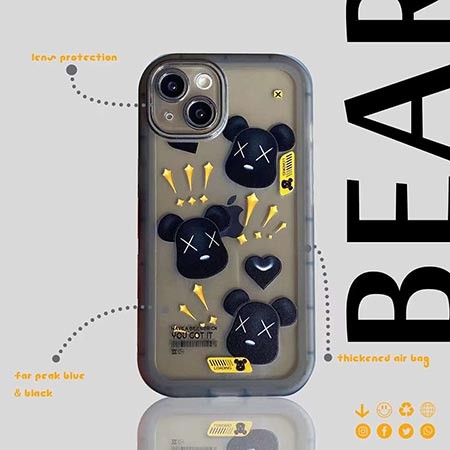 iphone11 bearbrick風 携帯ケース 