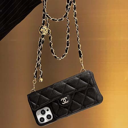 chanel シャネル スマホケース アイフォン14プラス 