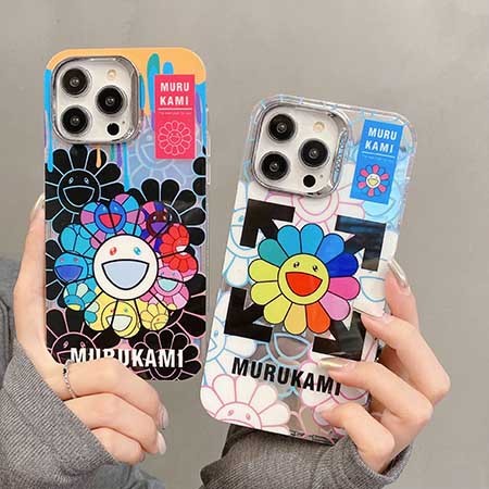 iphone 15プラス カイカイキキ murakami sunflower 携帯ケース 