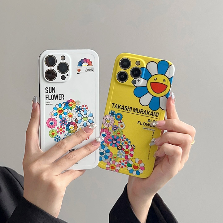 アイホン15plus ケース murakami sunflower 