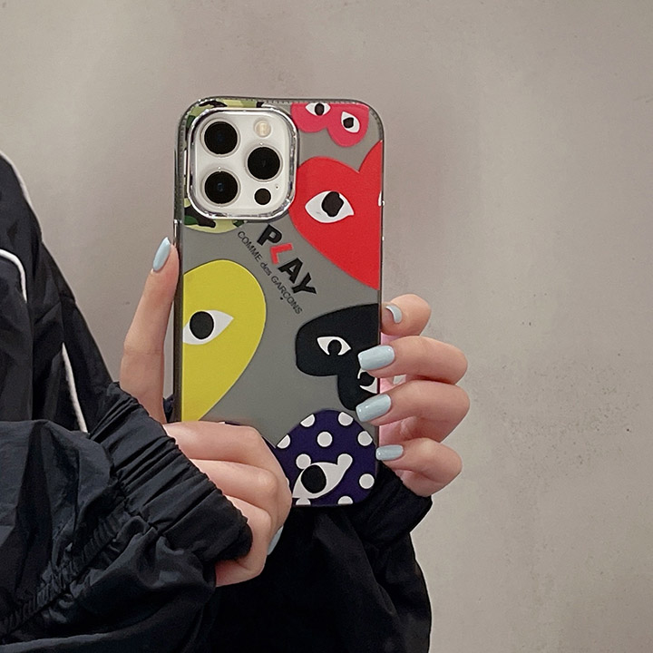 comme des garçons風 アイホン 15pro max スマホケース 