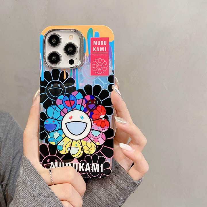 iphone 15プラス カイカイキキ murakami sunflower 携帯ケース 